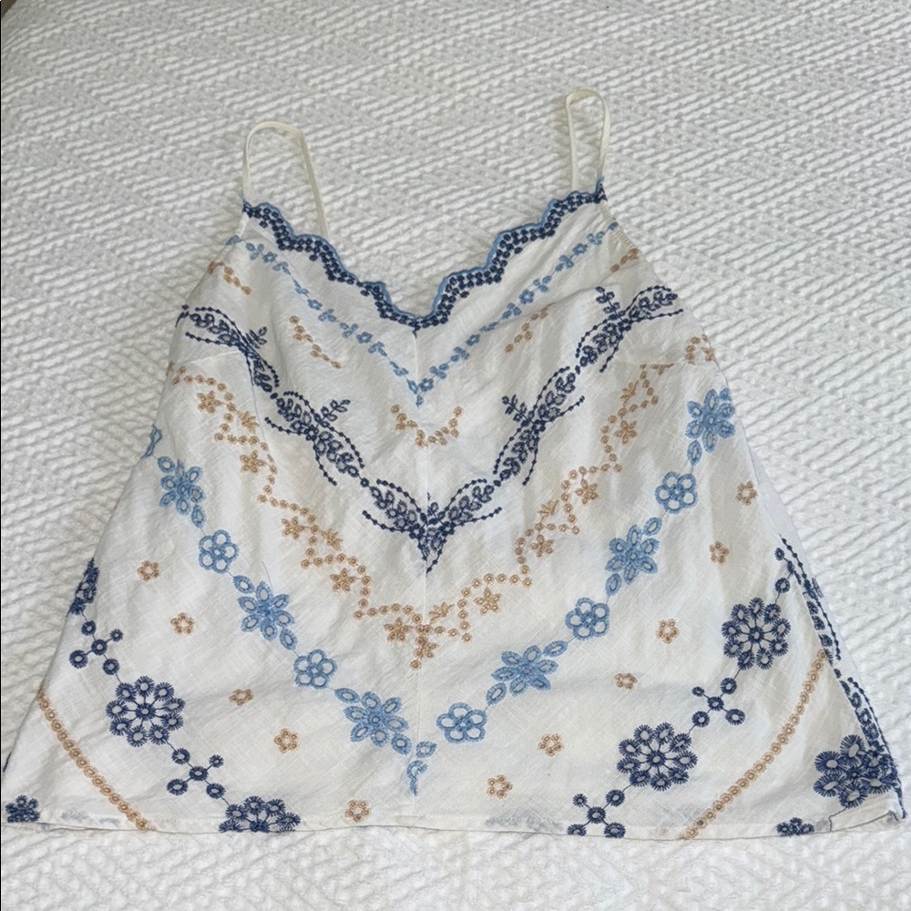 Miami Blue Crop Camisole Top